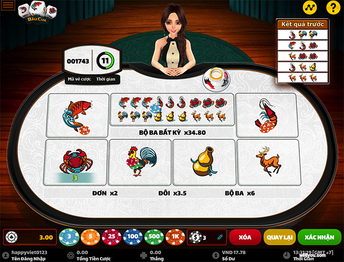 Bầu cua online là trò chơi phát triển từ trò chơi dân gian Việt Nam
